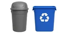 Trash Cans and Recycling Bins